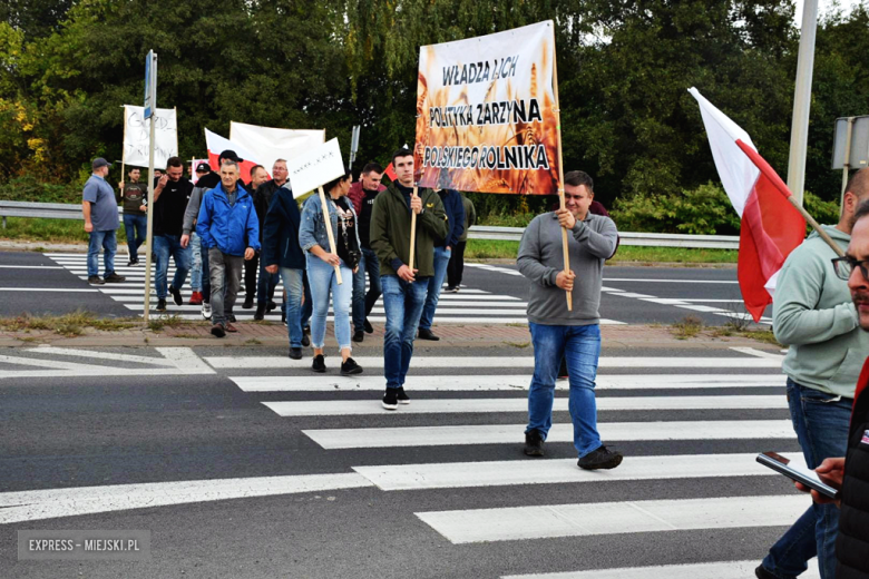 Protest rolników na krajowej ósemce