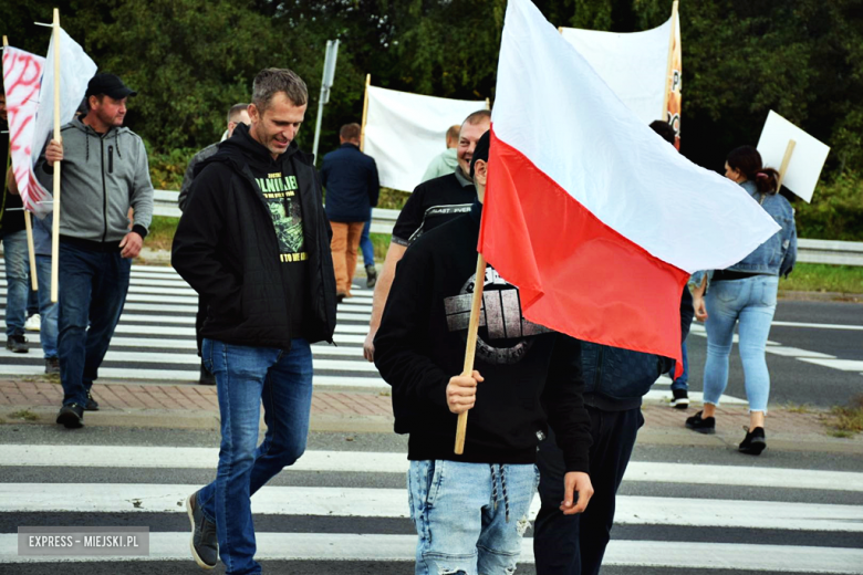 Protest rolników na krajowej ósemce