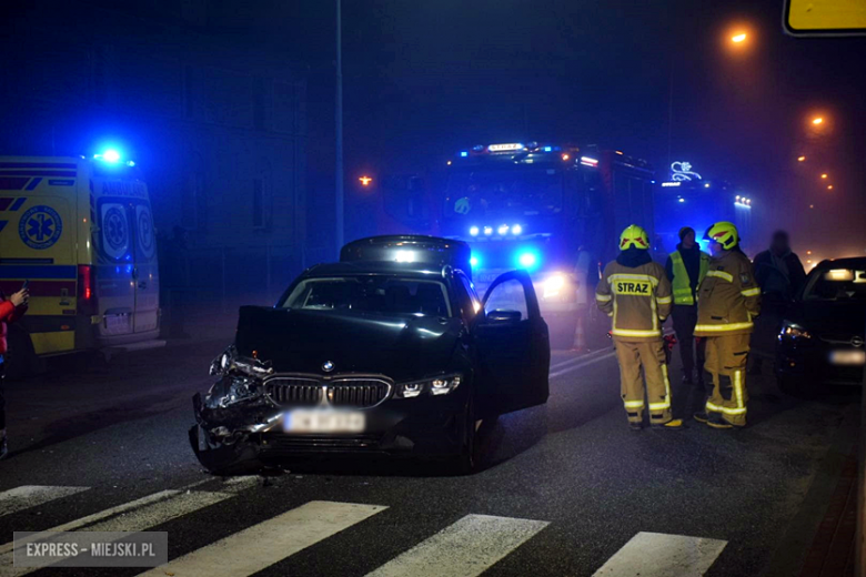 Zderzenie bmw i renault w Złotym Stoku