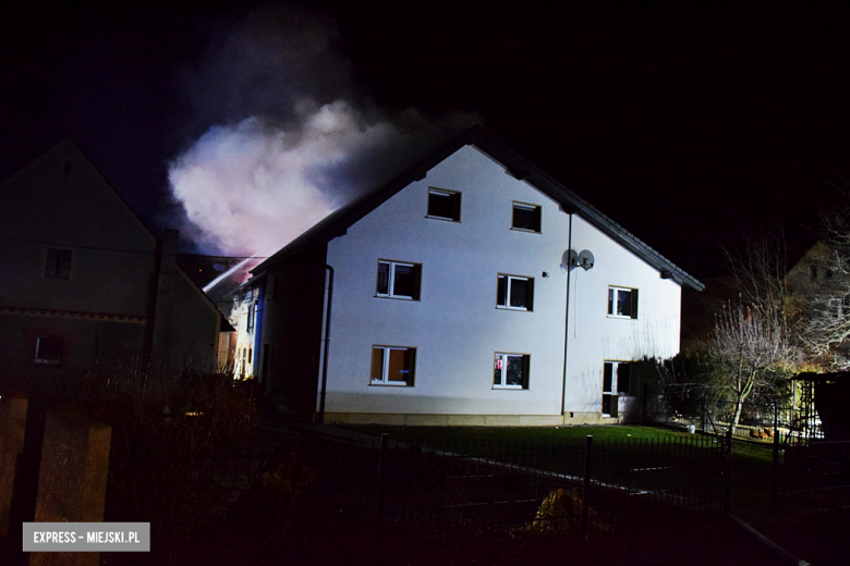 Pożar budynku gospodarczego w Bobolicach