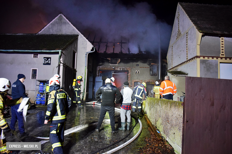 Pożar budynku gospodarczego w Bobolicach