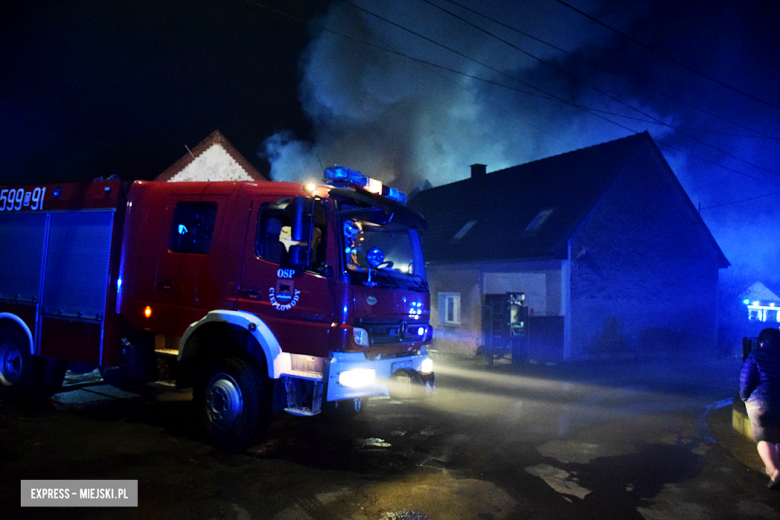 Pożar budynku gospodarczego w Bobolicach