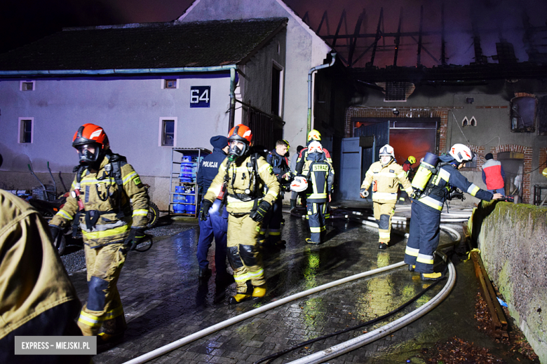 Pożar budynku gospodarczego w Bobolicach