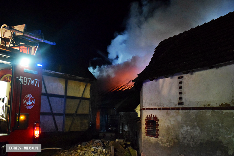 Pożar budynku gospodarczego w Bobolicach