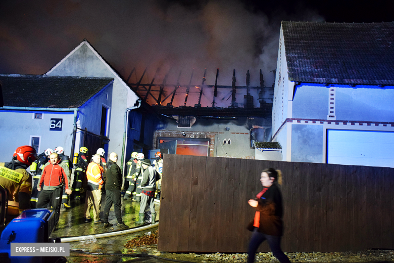 Pożar budynku gospodarczego w Bobolicach