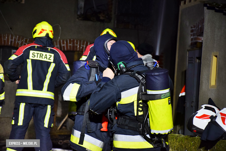 Pożar budynku gospodarczego w Bobolicach