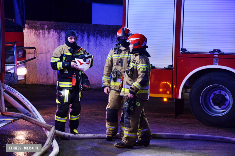 Pożar budynku gospodarczego w Bobolicach