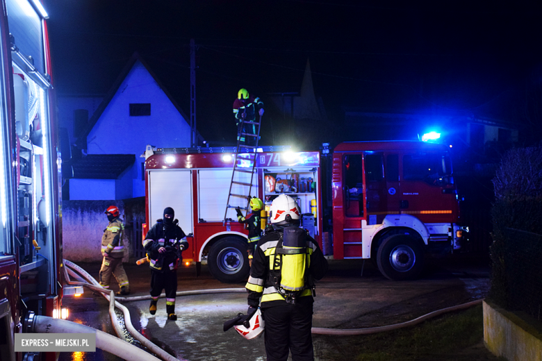 Pożar budynku gospodarczego w Bobolicach