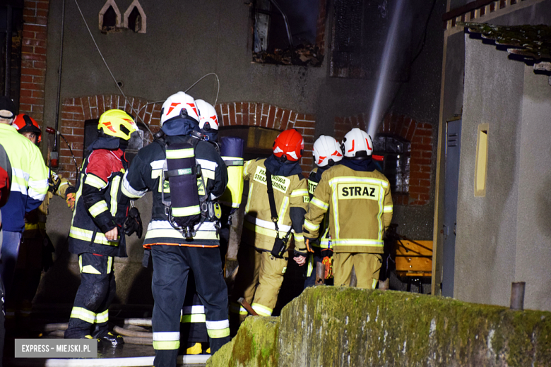 Pożar budynku gospodarczego w Bobolicach