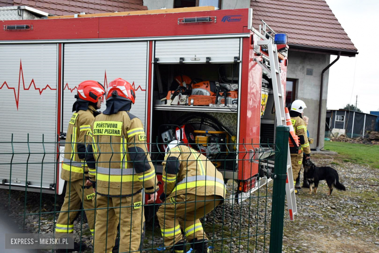 Pożar kotłowni w domu jednorodzinnym w Lutomierzu