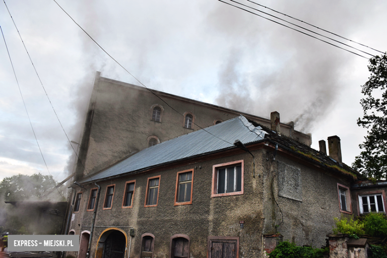 Pożar młyna zbożowego w Przyłęku