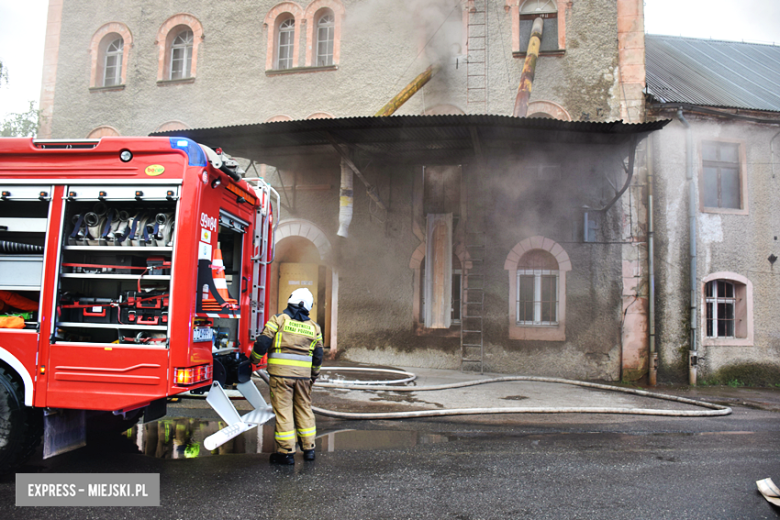 Pożar młyna zbożowego w Przyłęku