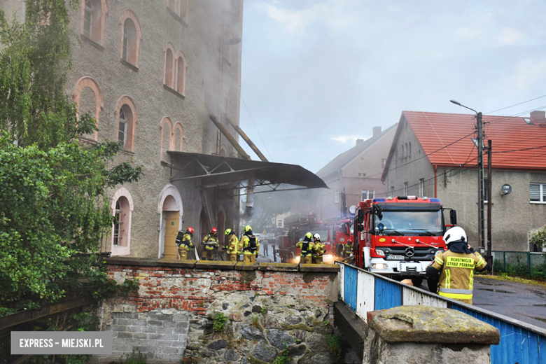 Pożar młyna zbożowego w Przyłęku