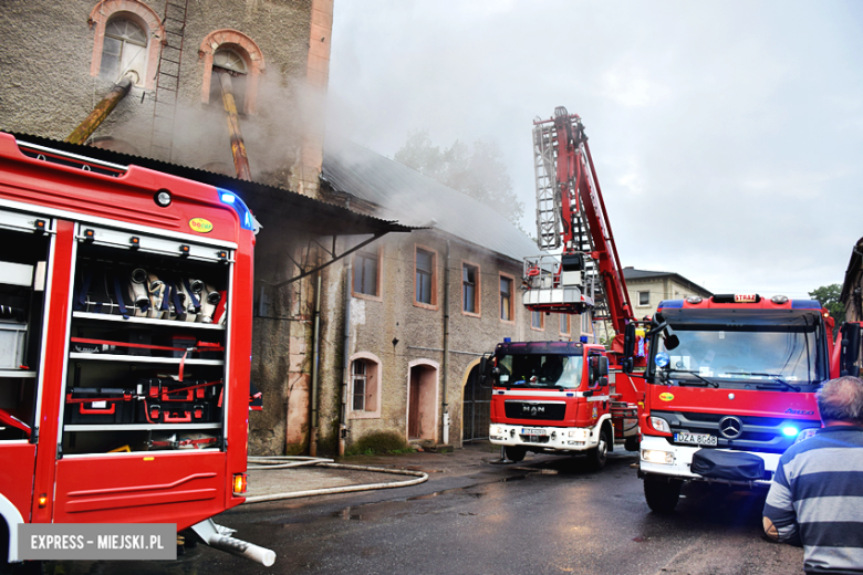Pożar młyna zbożowego w Przyłęku