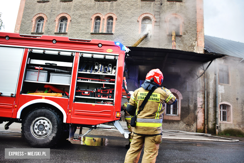 Pożar młyna zbożowego w Przyłęku