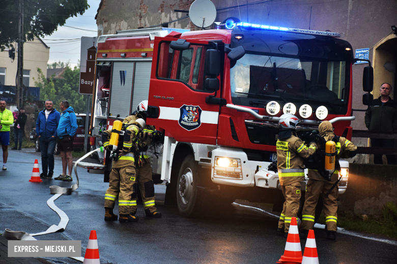 Pożar młyna zbożowego w Przyłęku