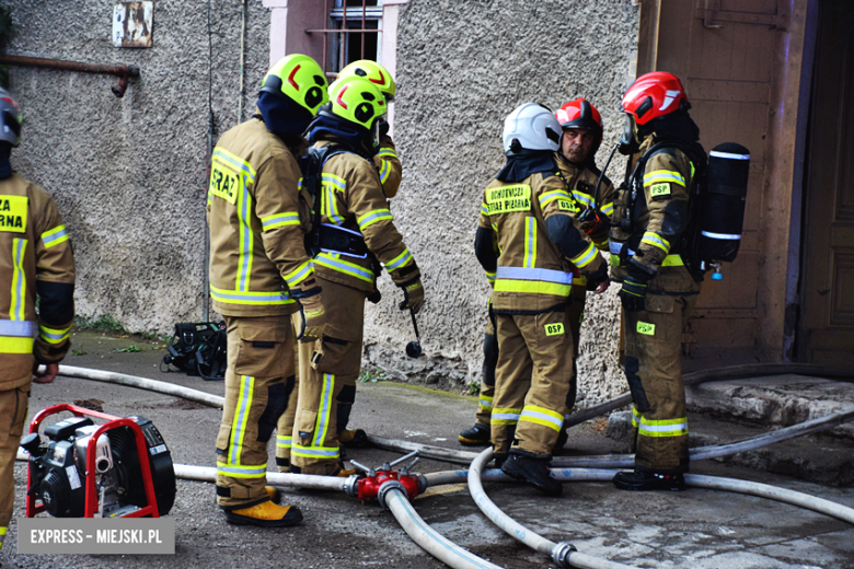 Pożar młyna zbożowego w Przyłęku