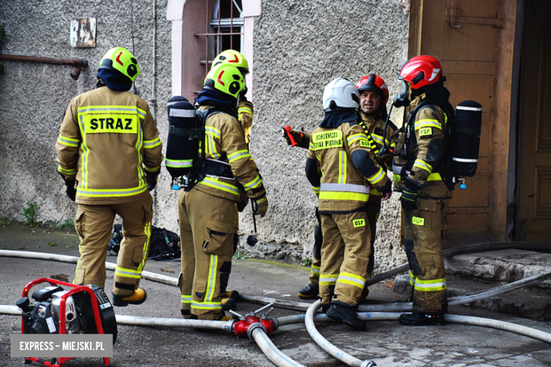 Pożar młyna zbożowego w Przyłęku