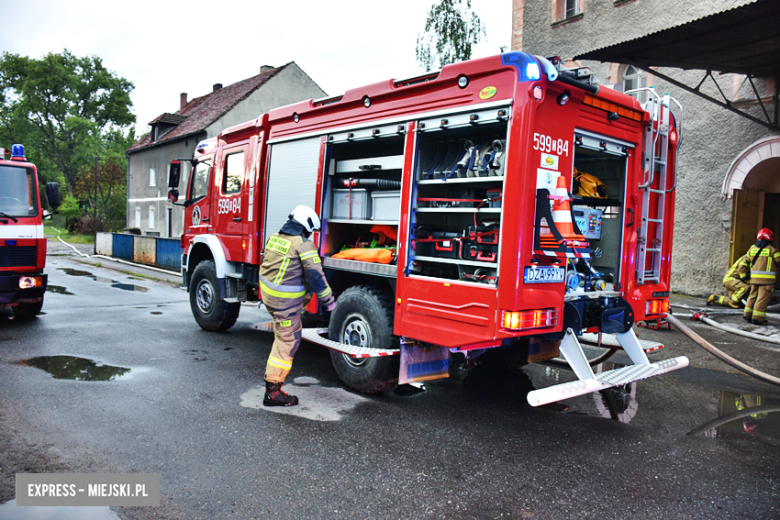 Pożar młyna zbożowego w Przyłęku