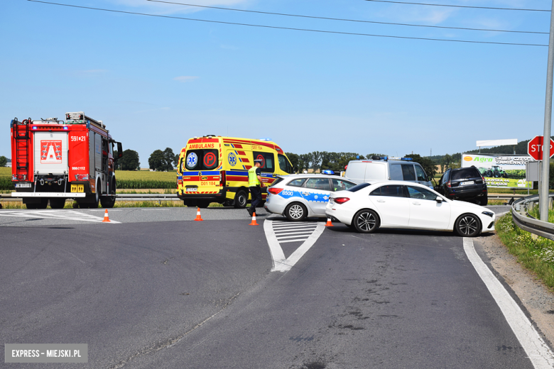 Zderzenie suzuki i subaru na krajowej ósemce w Ząbkowicach Śląskich