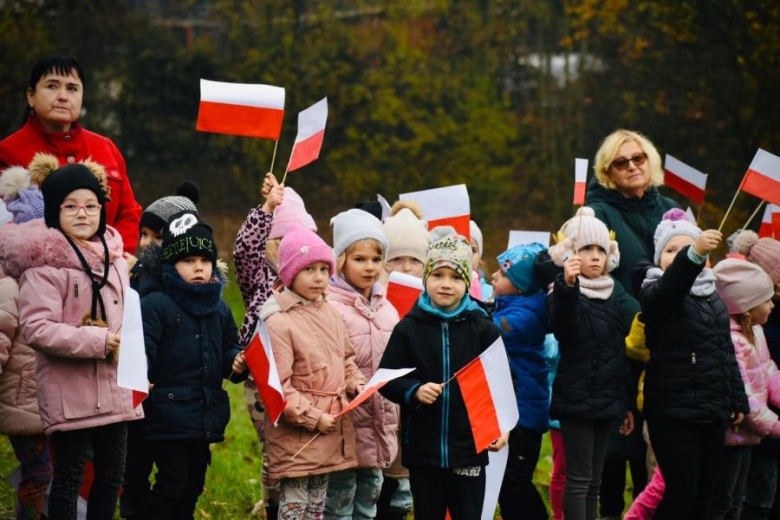 Apel niepodległościowy pod Pomnikiem Orła Piastowskiego w Ziębicach