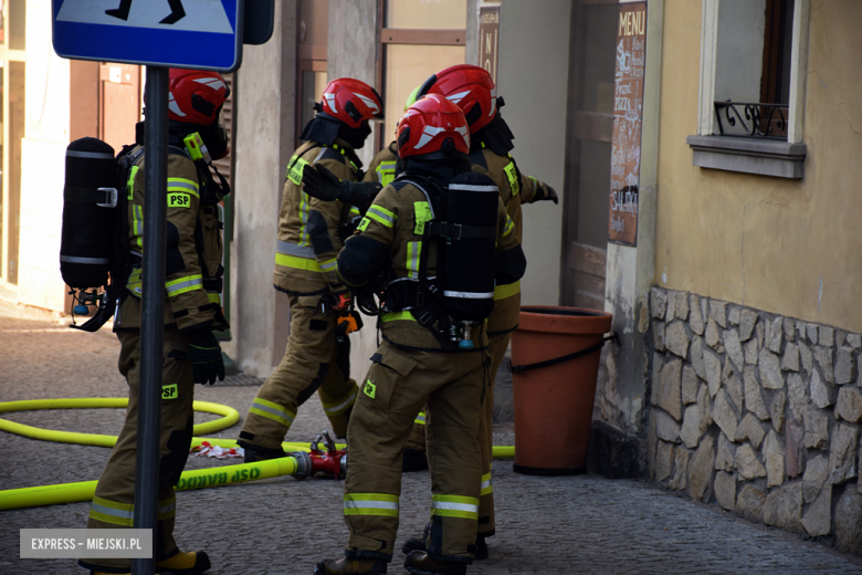 Pożar kotłowni w budynku mieszkalnym