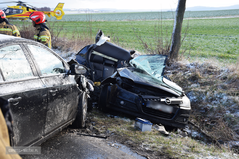 Tragiczny wypadek między Ząbkowicami a Ciepłowodami. Nie żyje młody mężczyzna