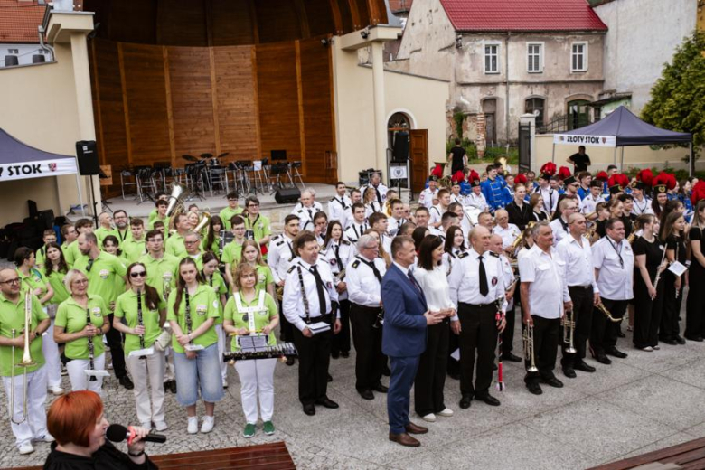 I Przegląd Orkiestr Dętych im. Łukasza Przepióry w Parku Miejskim w Złotym Stoku