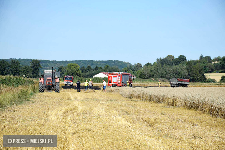 Pożar ścierniska w Sosnowej. Interweniowało kilka jednostek straży pożarnej