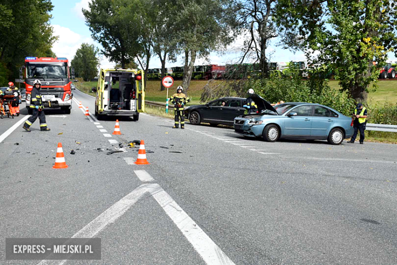 Zderzenie motocyklisty z samochodem osobowym na drodze krajowej nr 8