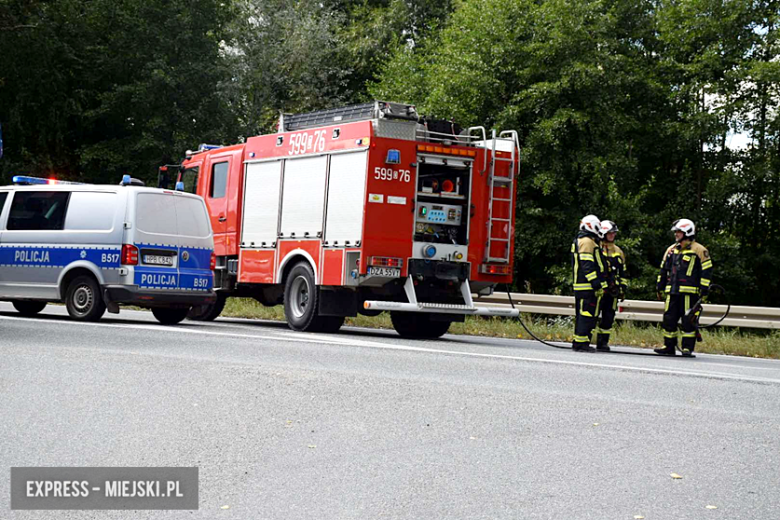 Zderzenie motocyklisty z samochodem osobowym na drodze krajowej nr 8