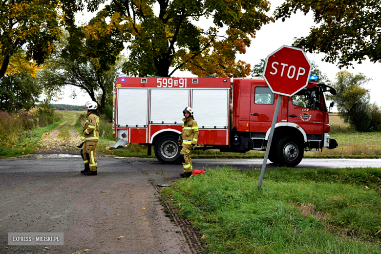 Zderzenie osobówki z samochodem ciężarowym