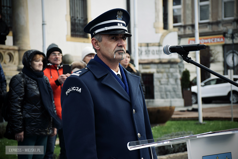 Uroczystość ślubowania kadetów klasy mundurowej w Zespole Szkół Ponadpodstawowych w Ziębicach