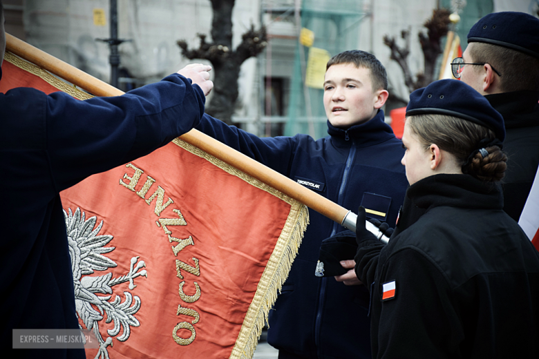 Uroczystość ślubowania kadetów klasy mundurowej w Zespole Szkół Ponadpodstawowych w Ziębicach