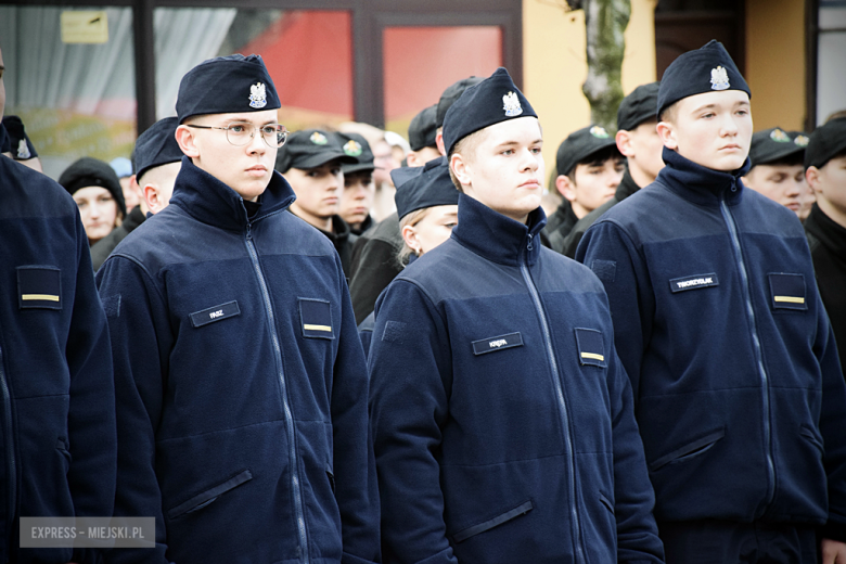 Uroczystość ślubowania kadetów klasy mundurowej w Zespole Szkół Ponadpodstawowych w Ziębicach