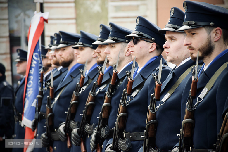 Uroczystość ślubowania kadetów klasy mundurowej w Zespole Szkół Ponadpodstawowych w Ziębicach