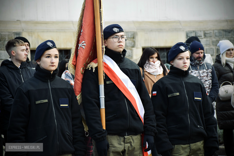 Uroczystość ślubowania kadetów klasy mundurowej w Zespole Szkół Ponadpodstawowych w Ziębicach