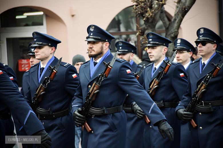 Uroczystość ślubowania kadetów klasy mundurowej w Zespole Szkół Ponadpodstawowych w Ziębicach