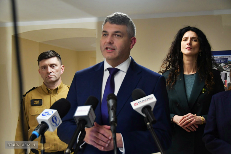 Konferencja prasowa w Olbrachcicach Wielkich