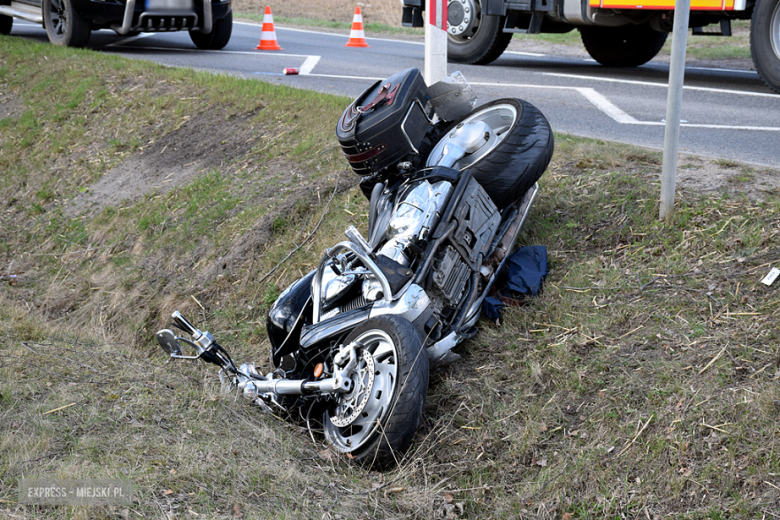 Zderzenie motocykla i osobówki między Ząbkowicami Śląskimi a Stoszowicami