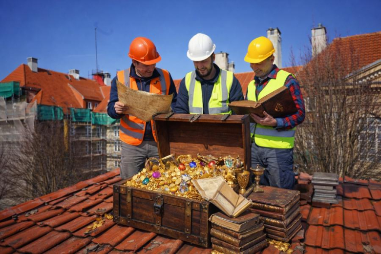 Podczas prac remontowych na dachu ząbkowickiego ogólniaka ekipa budowlana miała natrafić na starą, drewnianą skrzynię wypełnioną złotymi monetami, dokumentami i księgami z końca XVIII wieku.