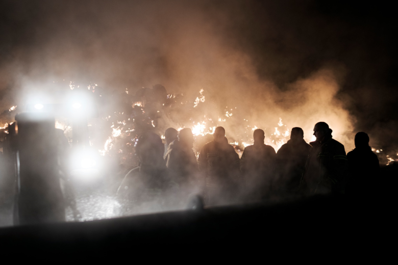 Spłonęło ponad tysiąc balotów słomy. Wyznaczono 10 tys. zł nagrody za wskazanie sprawcy