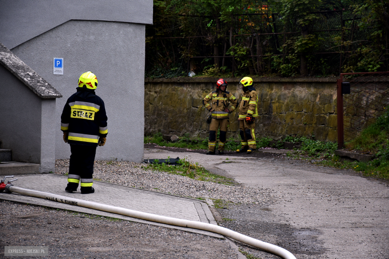 Pożar dachu na obiekcie siłowni