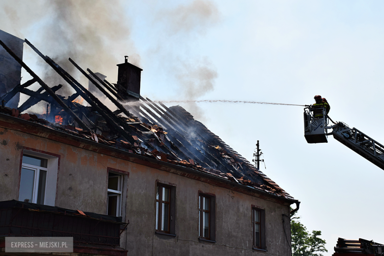	Pożar budynku wielorodzinnego przy ul. Złotostockiej w Kamieńcu Ząbkowickim
