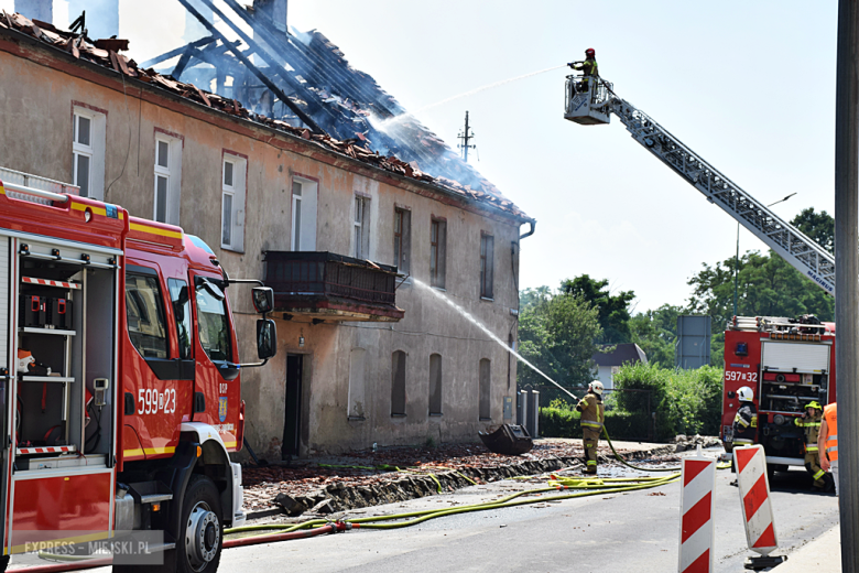 	Pożar budynku wielorodzinnego przy ul. Złotostockiej w Kamieńcu Ząbkowickim