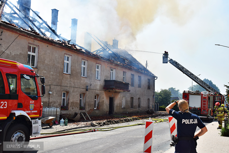 	Pożar budynku wielorodzinnego przy ul. Złotostockiej w Kamieńcu Ząbkowickim