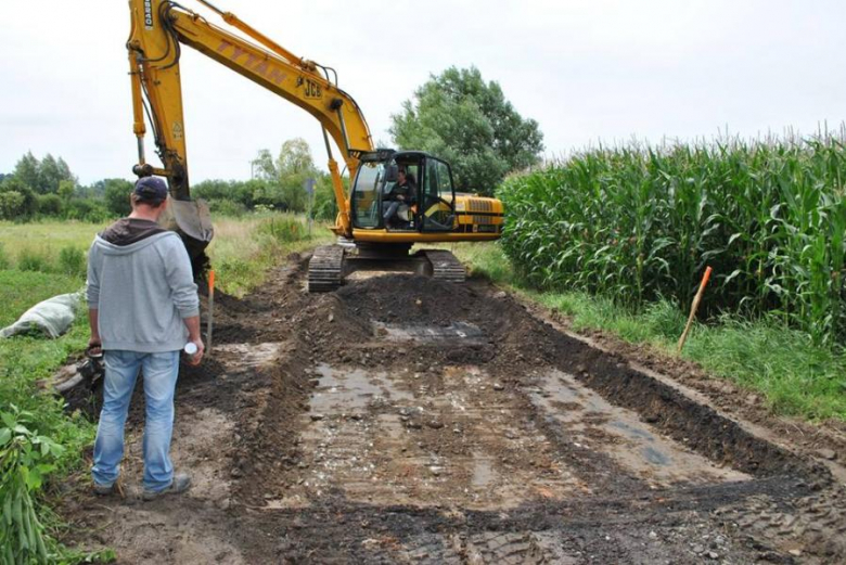 Trwają prace remontowe przy przebudowie ulicy Krótkiej i Oławskiej w Ziębicach