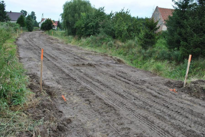 Trwają prace remontowe przy przebudowie ulicy Krótkiej i Oławskiej w Ziębicach