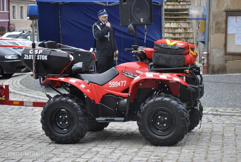 Oficjalne przekazanie quada strażakom-ochotnikom ze Złotego Stoku