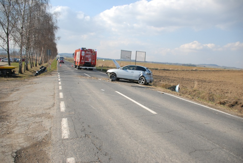 	Zderzenie motocykla i osobówki między Ząbkowicami Śląskimi a Stoszowicami